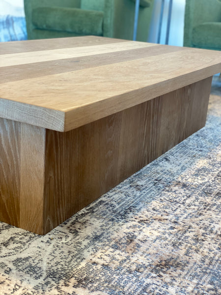 White oak coffee table