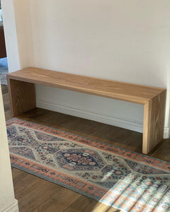 White oak on sale entryway bench