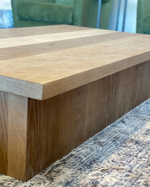 White oak coffee table